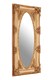 image 2 of Timeless Gold Finish Oval Border Wall Mirror, Functional Mirror For Livingroom, Elegant Modern Mirror | Gold