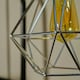 image 1 of ValueLights Modern Geometric Silver Metal Basket Cage Ceiling Pendant Light Shade