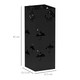 image 7 of HOMCOM Decorative Umbrella Holder w/ Drip Tray 4 Hooks for Entryway Black