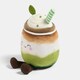 image 4 of OHS Sweetie Pie Filled Novelty Scatter Cushion Soft Fleece Toy Pillow | Green | Mandy the Matcha