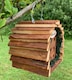 image 4 of Wooden Hanging Ladybird House Garden Bug Habitat - Pack of 2