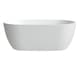 image 1 of Balterley Textured Oval Freestanding Bath: Double-Ended Acrylic Bath with Diamond Design