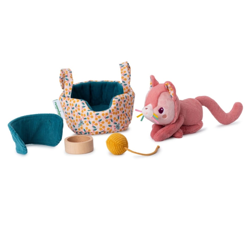 image 1 of Lilliputiens Jeanne Cat Basket Playset