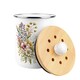 image 6 of Flower Bouquet Compost Caddy - Metal 2L Decorative Kitchen Food Waste Bin