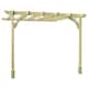 image 1 of Wall Mounted Premium Pergola - Wood - L240 x W240 x H270 cm - Light Green