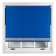 image 3 of FURNISHED Blackout Roller Blinds with Silver Glitter Trim Made to Measure | Blue | Blue | (W) 60cm x (L) 165cm