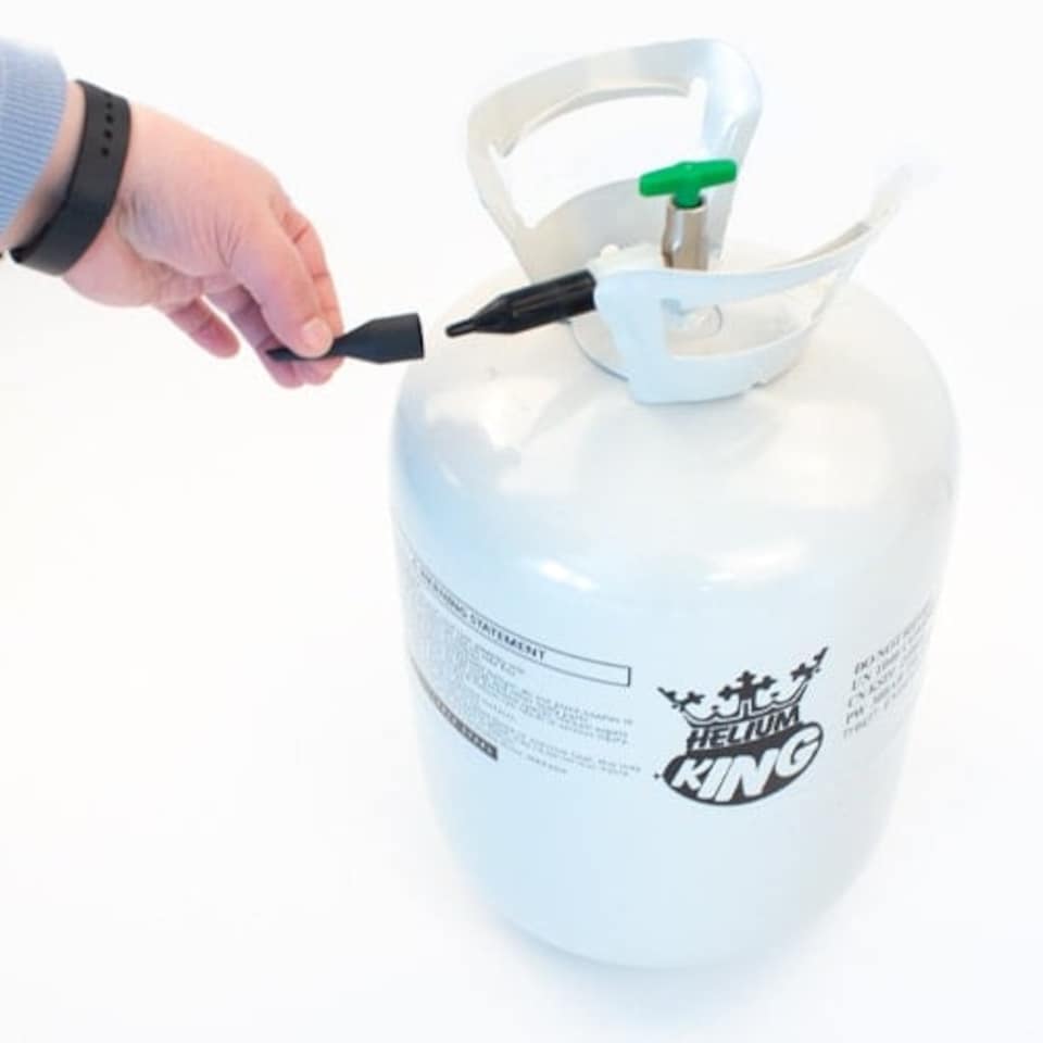 image 1 of Helium Canister with Foil Inflation Adaptor - Fills up to 30 x 9 in balloons