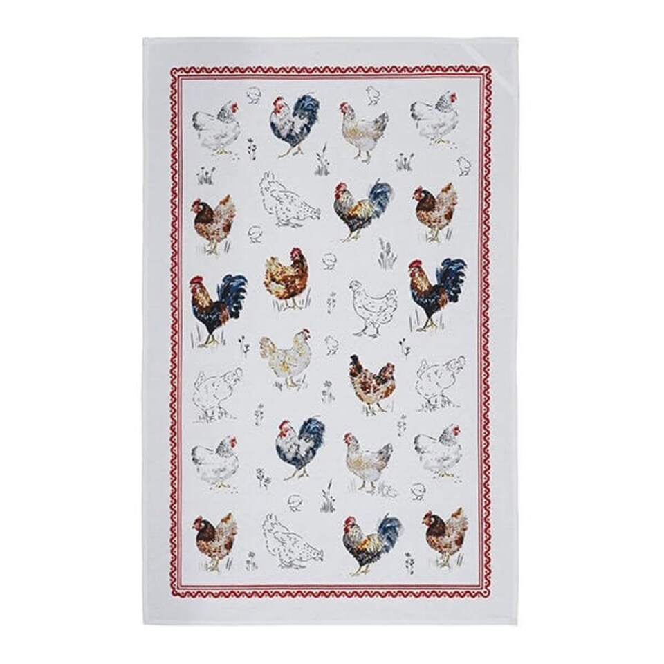 image 1 of Ulster Weavers Farm Birds Cotton Tea Towel