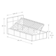 image 10 of Side Lift Ottoman Storage Bed Single Grey | Grey | Grey
