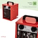 image 5 of 2kW Electric Industrial Workshop Garage Space Fan Heater