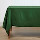 image 2 of Homescapes Plain Cotton Dark Green Tablecloth - 137 x 178 cm Green