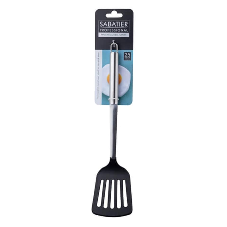 image 1 of Sabatier Professional Stainless Steel & Nylon Slotted Turner