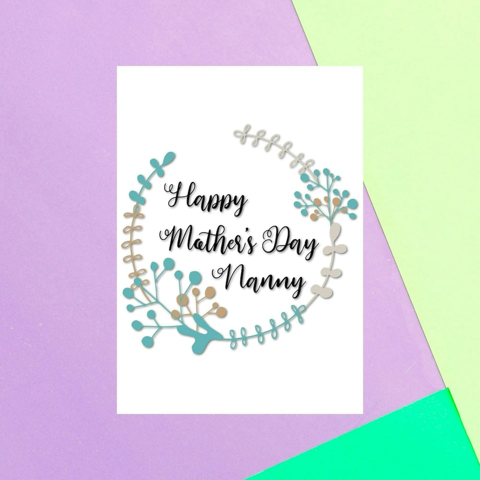Happy Mother's Day Nanny Greetings Card