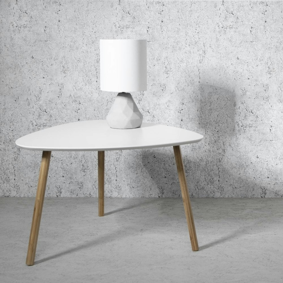 image 1 of Malme Extra Large Side Table in Classic White and Natural Pine White
