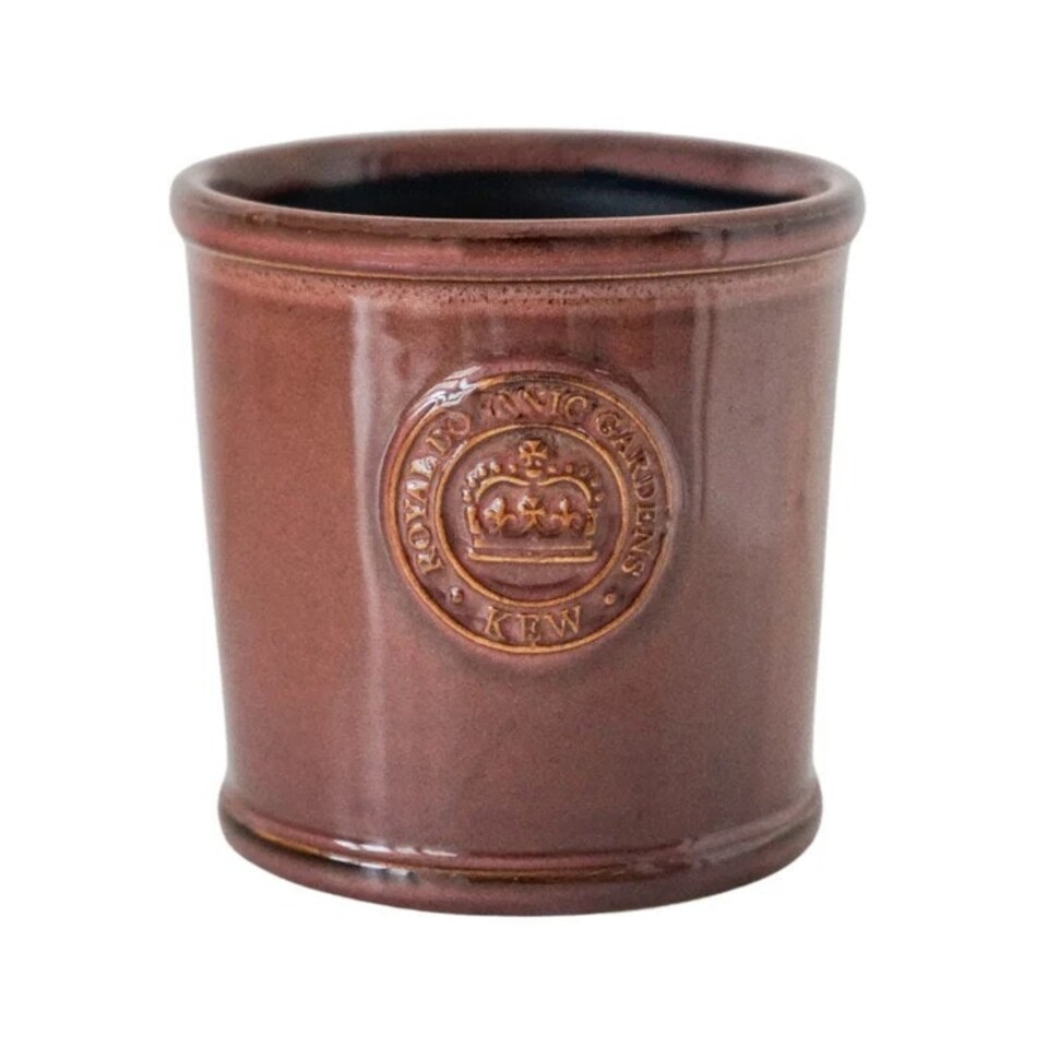 image 1 of Kew Reactive Glaze Planter - Ceramic - L18 x W18 x H17 cm - Plum Purple