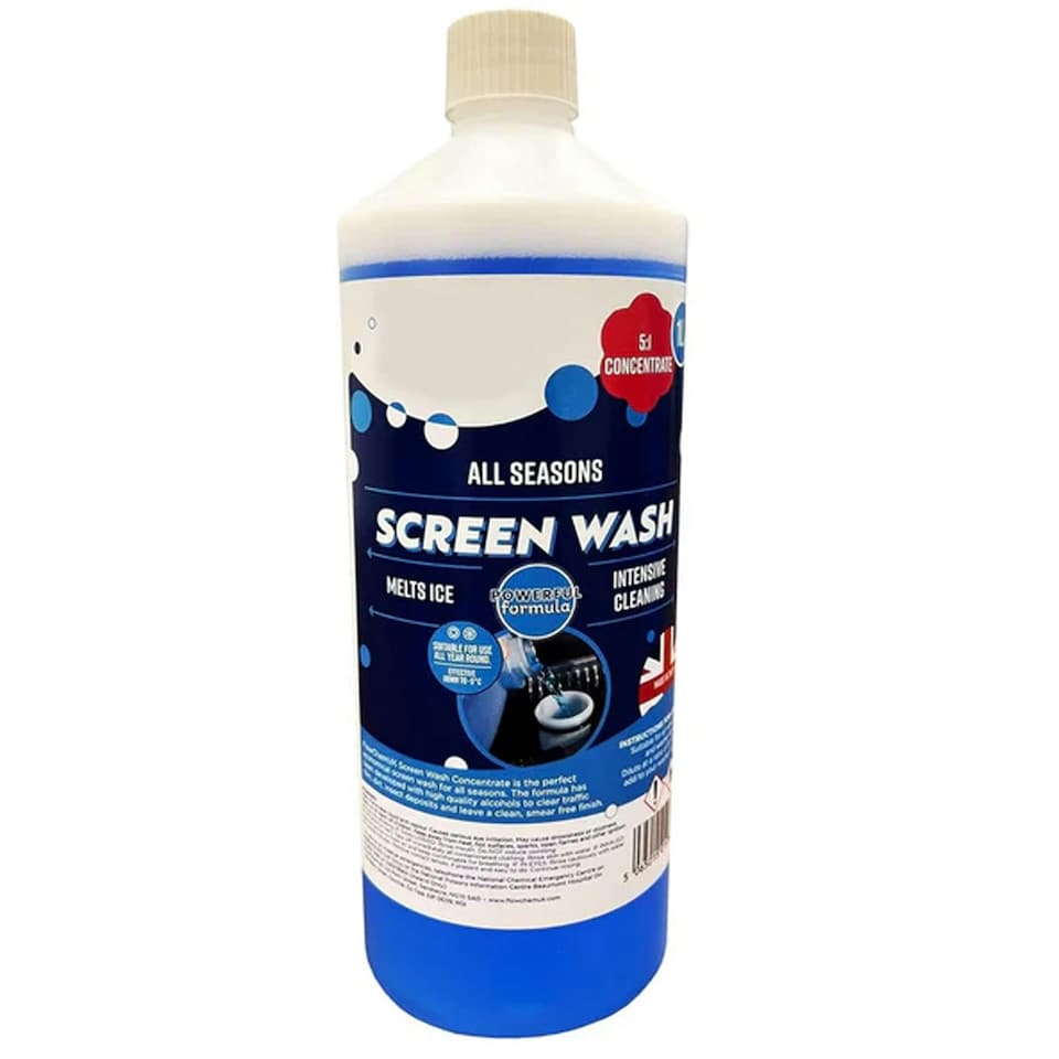 image 1 of 6 x Fast Acting Effective Blue 1 Litre All seasons Vehicle Screen Wash Down To Minus 5 Degrees