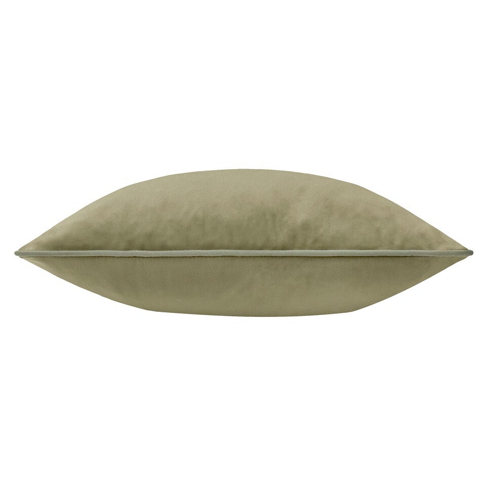 image 1 of Furn Meridian Velvet Cushion | Green | Green/Sage