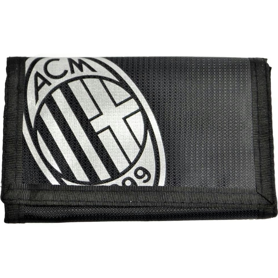 image 1 of AC Milan Official Football Tri-Fold Wallet - Black/White - One Size