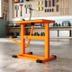 image 7 of DURHAND 150KG Steel Motorcycle Lift Rubber Platform, Crank Lift Manual Repair Clean Hoist Table Assist Off-Road Dirt Bike Stand, 27.5/39.5H cm, Orange