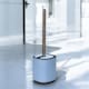image 2 of Showerdrape Echo Blue Steel Toilet Brush & Holder | Blue | Blue | 1