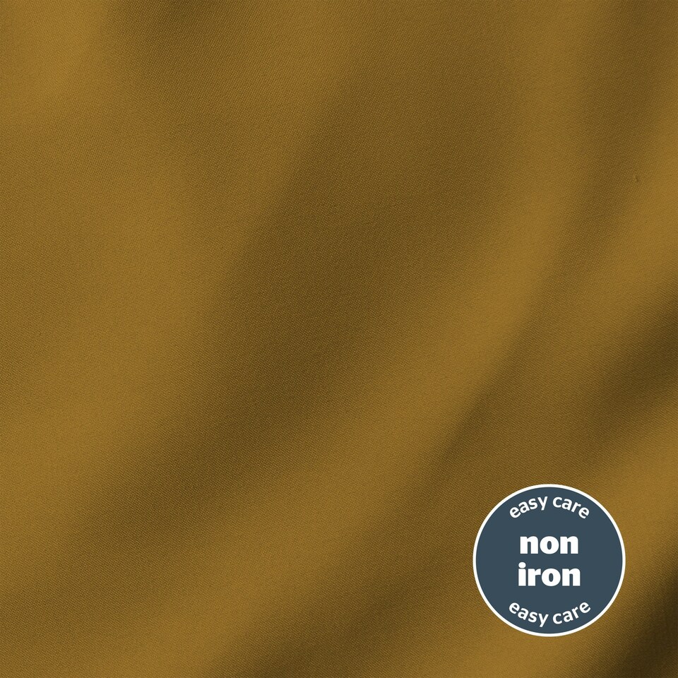 image 1 of Silentnight Supersoft Fitted Sheet Yellow | Ochre | Double