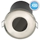 image 2 of Set of 20 Fire Rated Bathroom Downlights - Brushed Steel IP65 Recessed Downlight | Chrome | Clear | 20