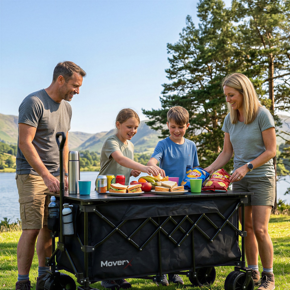 image 1 of MoverX 300L/180kg 2-in-1 Camping Tabletop Trolley / Table