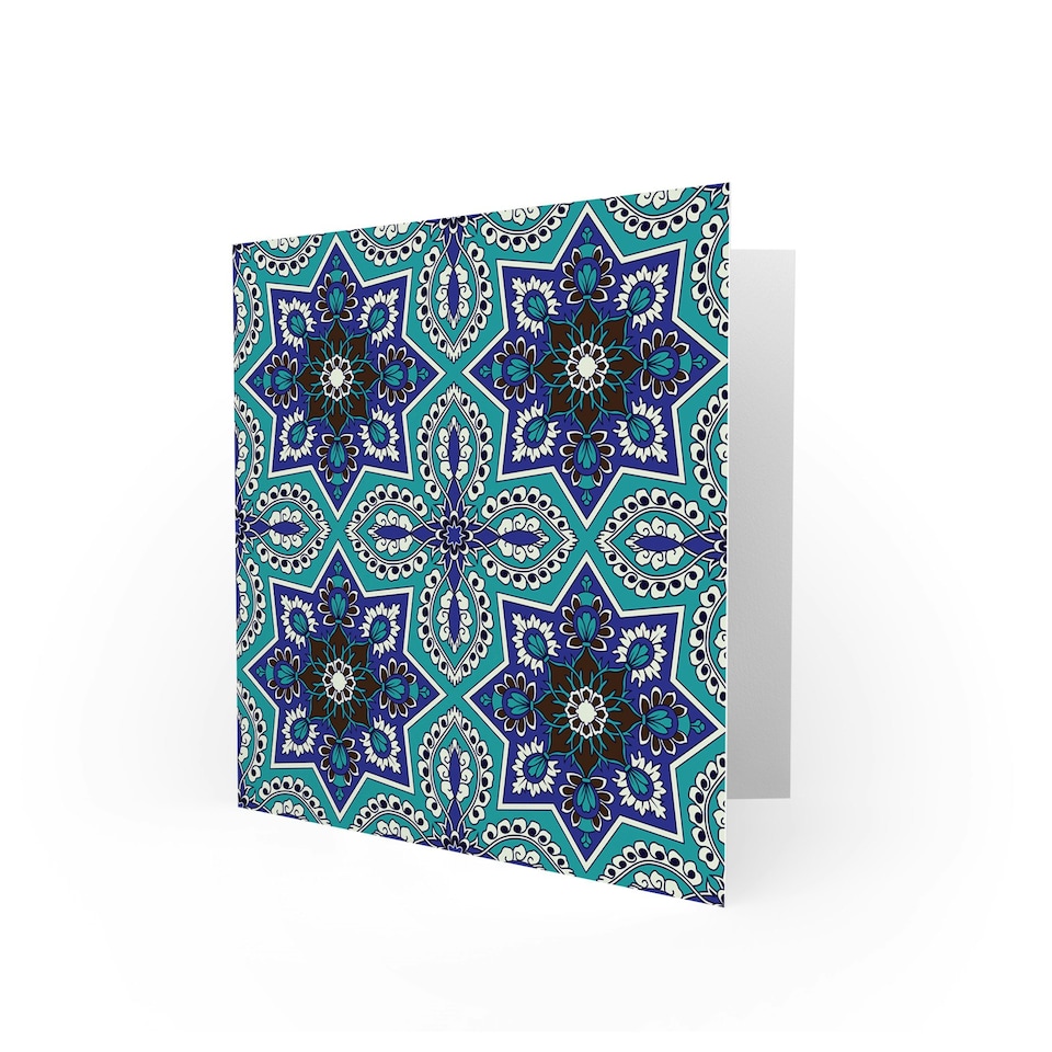 image 1 of Pattern Floral Arabesque Art Blank Just to Say Card