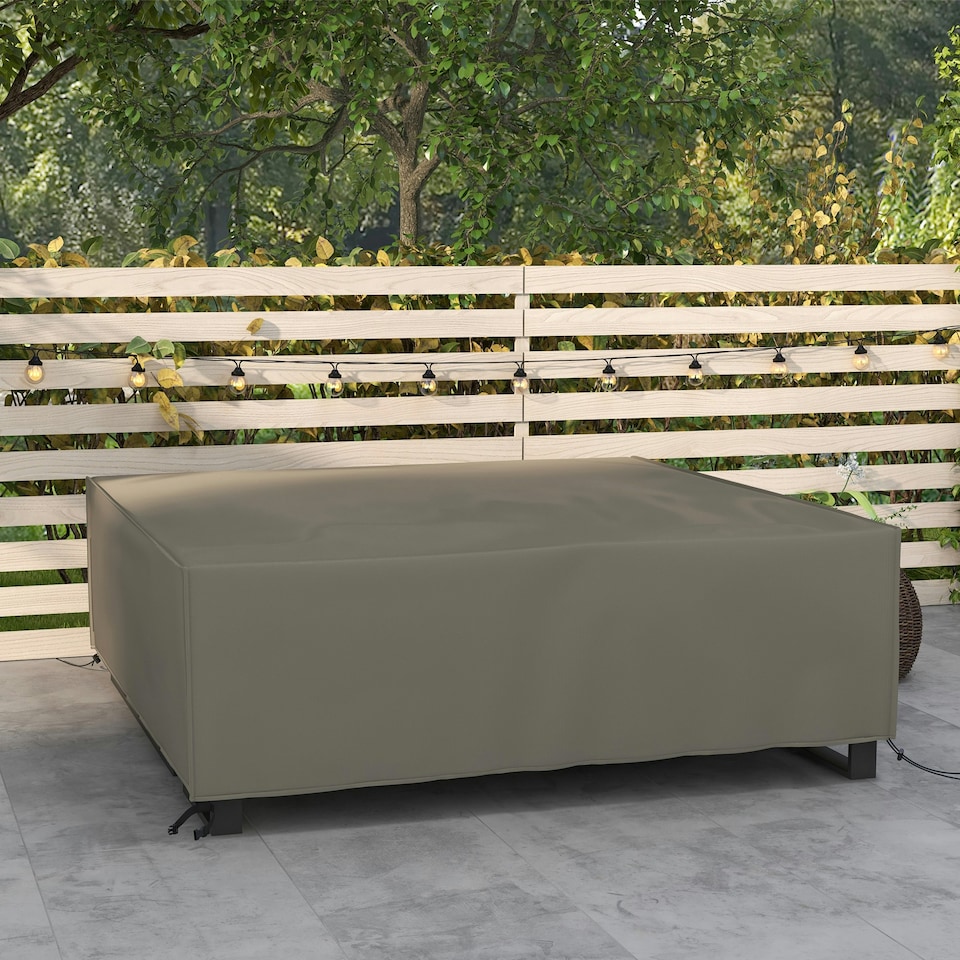 image 1 of Outsunny Large Patio Garden Furniture Set Cover, 600D Oxford, 230 x 230 x 70 cm Grey