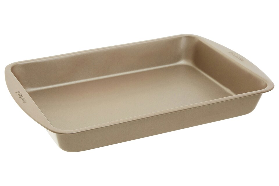 image 1 of Orsina BPA Free 38cm Roasting Pan, Champagne Finish Roasting Dish For Kitchen, Elegant  Roasting Pan For Baking