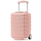 image 1 of Flight Knight Lightweight 2 Wheel ABS Hard Suitcase Cabin Hand Luggage 100+ Airlines Approved - British Airways, Ryanair & easyJet Free Carry On 40x20x25cm Pink | Rose | Cabin Bag