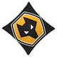 image 2 of Wolverhampton Wanderers FC Cushion - Black/Gold/White - 40cm x 40cm
