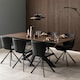 image 5 of Heaven Extendable Dining Table with Ceramic Rusty Brown Top 168cm