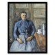 image 1 of Paul Cezanne Framed Wall Art Print Woman with a Coffeepot Portrait Home Décor
