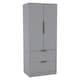 image 1 of FUJI 2 Door 2 Drawer Minimalist Bedroom Wardrobe Storage & Hanging Rail 180cm | Multi | Grey | 1