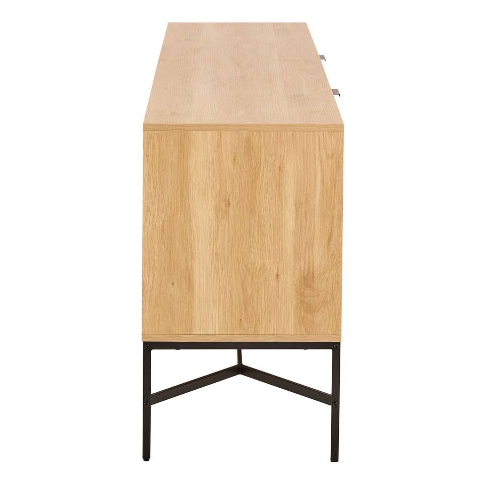 image 1 of Jaipur Sideboard With 2 Doors and 2 Shelves in Oak Brown