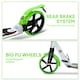image 4 of HOMCOM Folding Kick Scooter with Big Wheels for 14+ Teens Adult, Green Green
