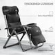 image 5 of Outsunny 2 Pieces Zero Gravity Chairs, Reclining Folding Sun Lounger, Black 