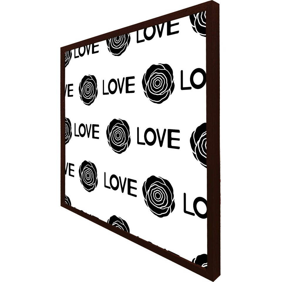 image 1 of Rose & love print (Picutre Frame) Grey | M