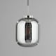 image 4 of BHS Draper Glass Shade Ceiling Pendant, Pewter
