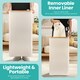 image 4 of 100L Foldable Laundry Hamper with Lid, Collapsible Clothes Basket