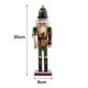 image 5 of Living and Home Wooden Nutcracker Soldier Figurine Christmas Ornament