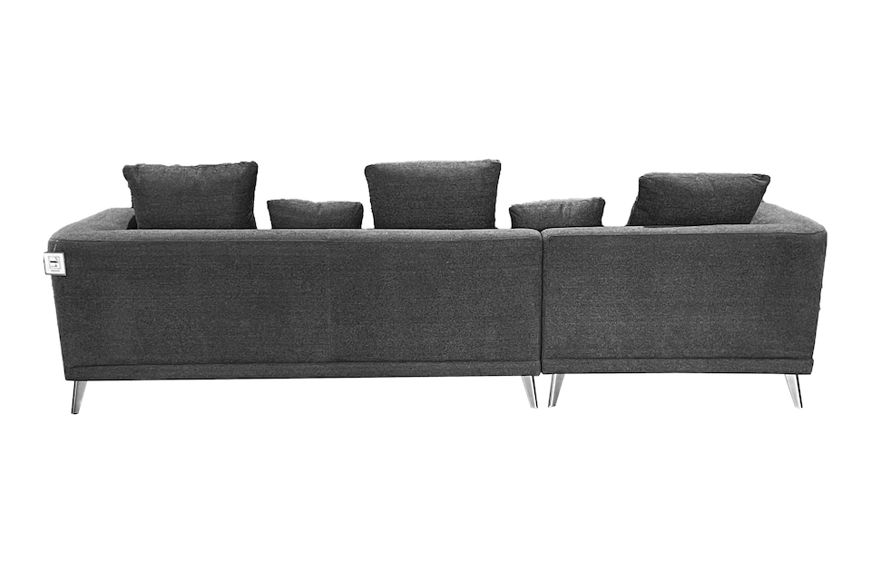 image 1 of The 3 Seater Nova Lounger Right Corner Sofa in Grey or Cream | Grey | One Size