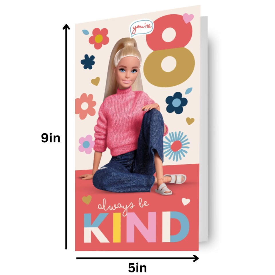 image 1 of Barbie Age 8 Birthday Card