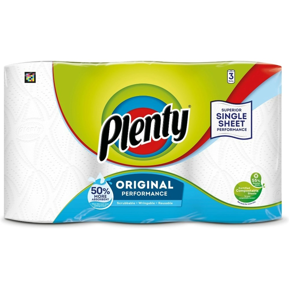 Plenty Kitchen Towel The Original One 95 sheet 3's x 4