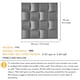 image 3 of NOVECRAFTO Lattice Effect 3D Wall Panels – 6 Sheets Covering 1.5m² | 16.15ft² Interior Cladding Set | Square Grid Design – Each Panel 50x50cm | Grey