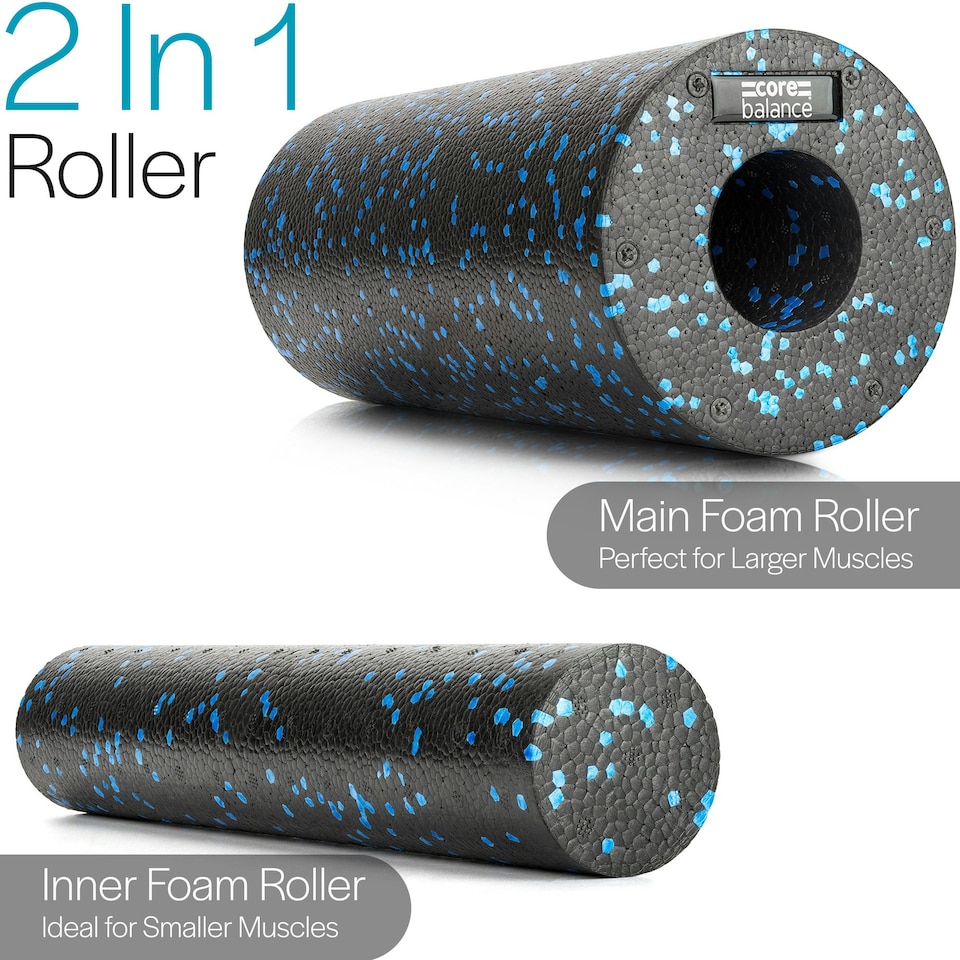 image 1 of 2-In-1 Foam Roller - Blue