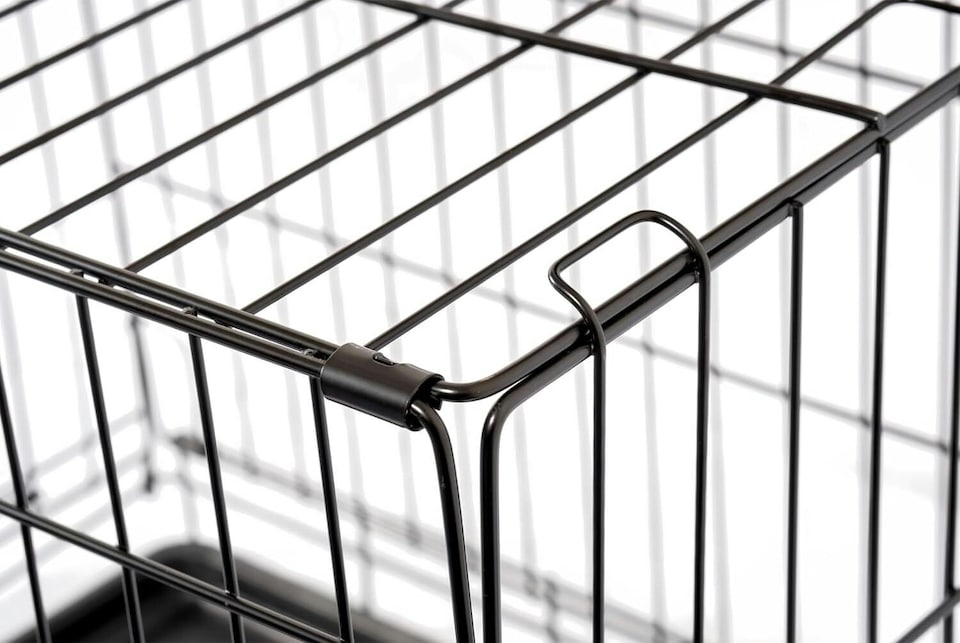 image 1 of Extra Large Dog Crate Extra Large Puppy Pet with Removal Tray & 2 Doors Folding Cage Train