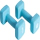 image 3 of Neoprene Coated Dumbbell Set (2 x 3kg)