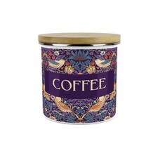 Purple Strawberry Thief Large Coffee Canister